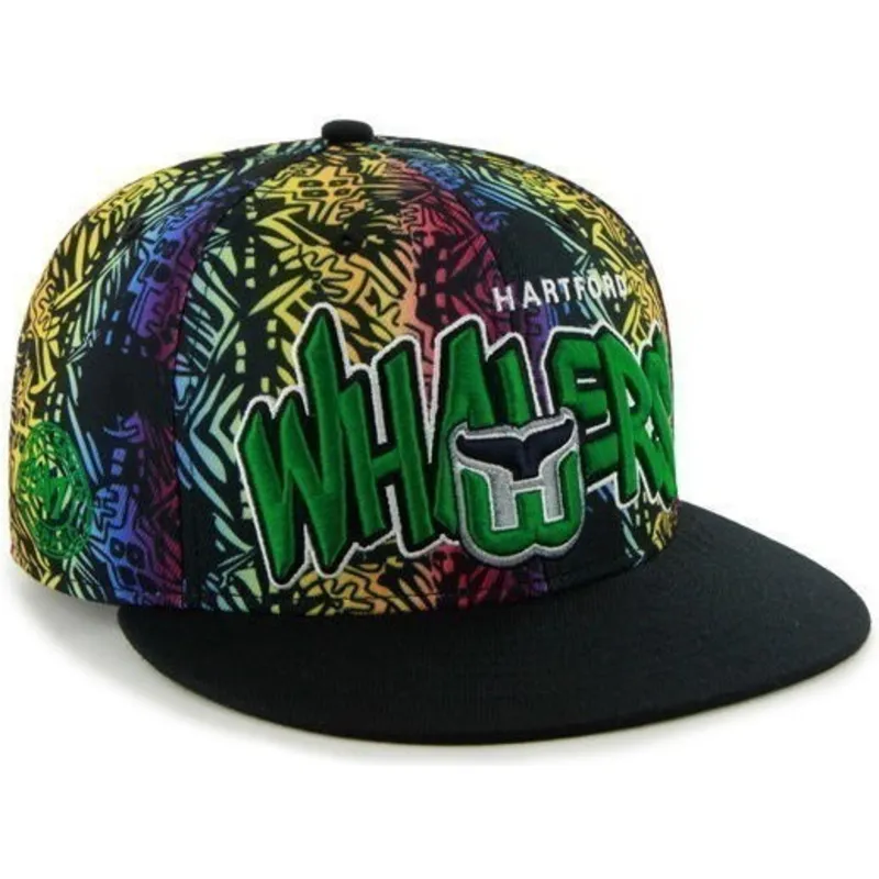 siltovka-rovna-zelena-snapback-multicolor-hartford-whalers-nhl-47-brand