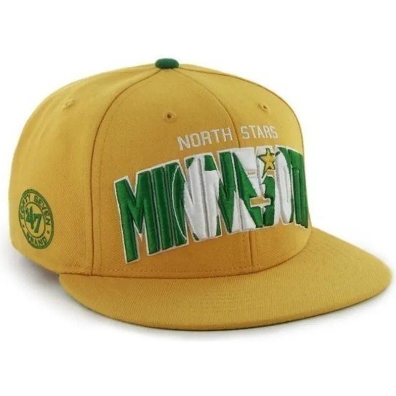 siltovka-rovna-zlta-snapback-minnesota-north-stars-nhl-47-brand