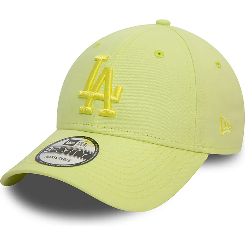 siltovka-zaoblena-zelena-nastavitelny-9forty-league-essential-los-angeles-dodgers-mlb-new-era