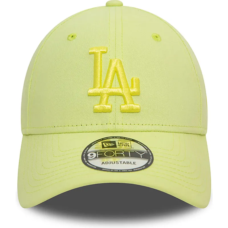 siltovka-zaoblena-zelena-nastavitelny-9forty-league-essential-los-angeles-dodgers-mlb-new-era