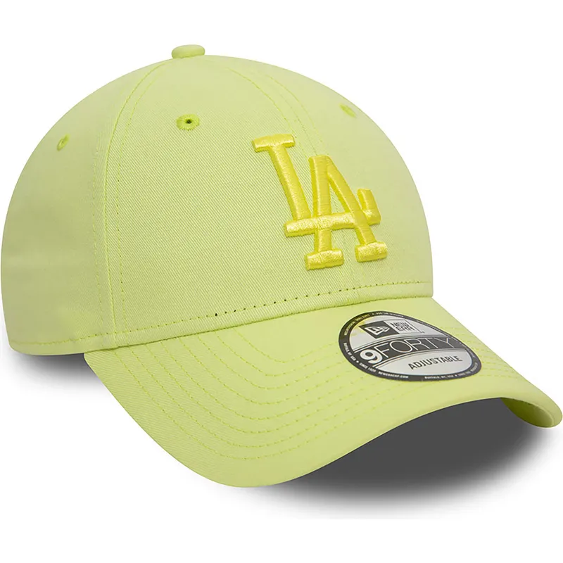 siltovka-zaoblena-zelena-nastavitelny-9forty-league-essential-los-angeles-dodgers-mlb-new-era