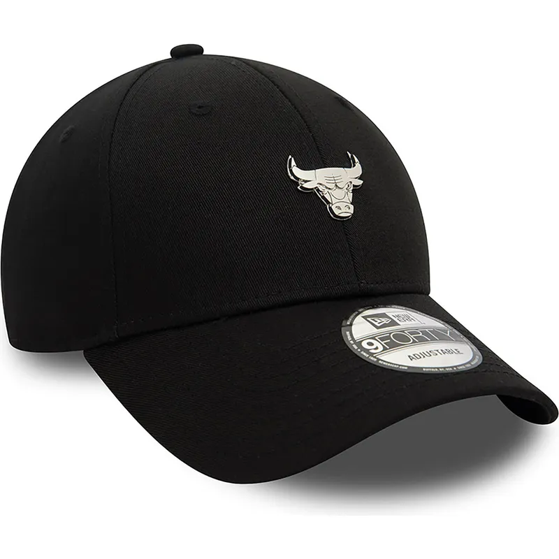 siltovka-zaoblena-cierna-nastavitelny-9forty-metallic-pin-chicago-bulls-nba-new-era