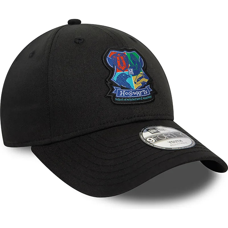 siltovka-zaoblena-cierna-snapback-pre-deti-9forty-hogwarts-harry-potter-new-era