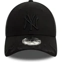 new-era-curved-brim-black-logo-9forty-flame-new-york-yankees-mlb-black-adjustable-cap