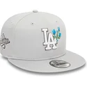 new-era-flat-brim-9fifty-seasonal-flower-los-angeles-dodgers-mlb-grey-snapback-cap