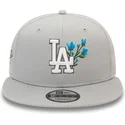 siltovka-rovna-siva-snapback-9fifty-seasonal-flower-los-angeles-dodgers-mlb-new-era