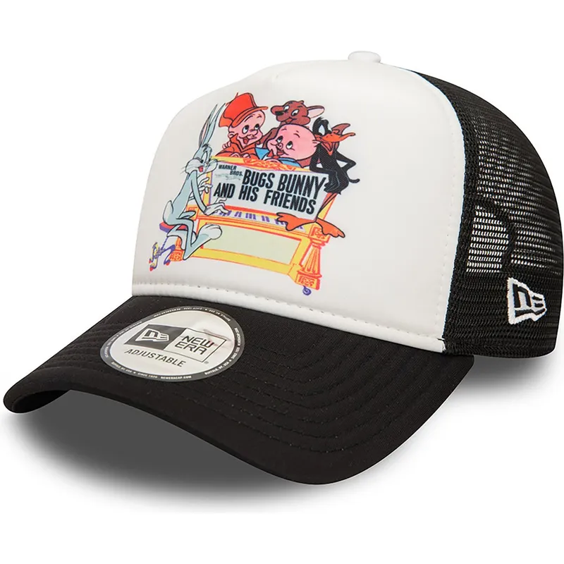 siltovka-zaoblena-cierna-snapback-bugs-bunny-and-his-friends-a-frame-looney-tunes-new-era
