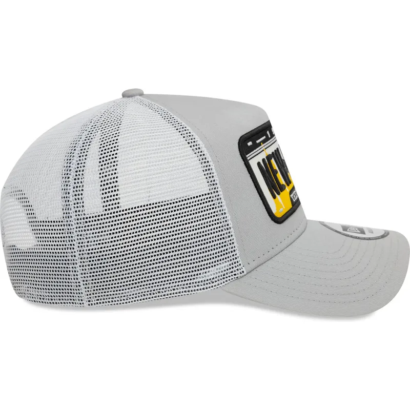 siltovka-zaoblena-siva-snapback-a-frame-license-plate-new-york-ciudades-y-playas-new-era