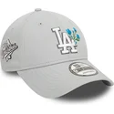 verstellbare-graue-9forty-kappe-mit-gebogenem-schirm-flower-icon-der-los-angeles-dodgers-mlb-von-new-era