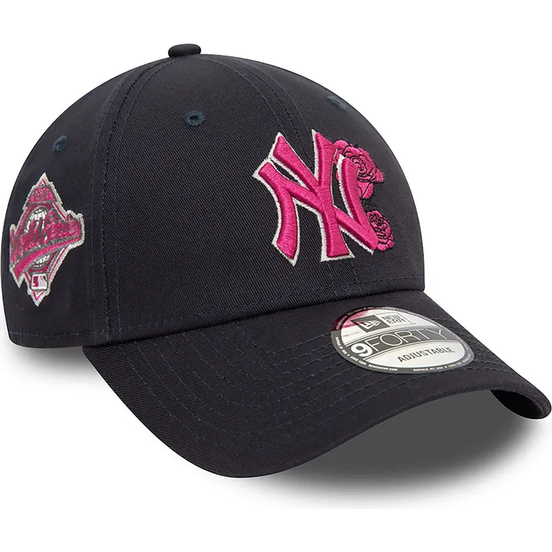 siltovka-zaoblena-tmavomodra-nastavitelny-rosa-9forty-flower-icon-new-york-yankees-mlb-new-era