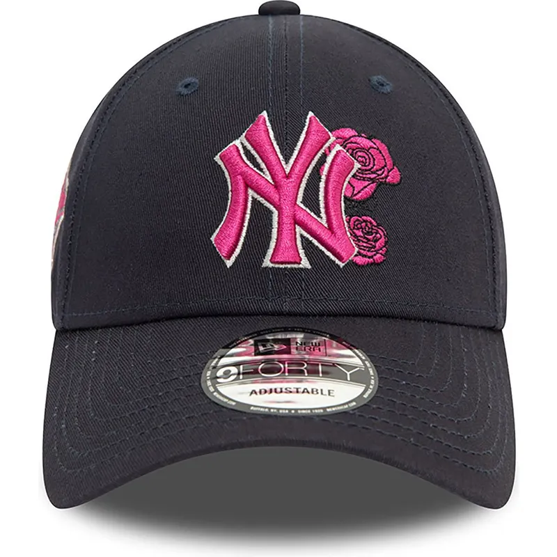 siltovka-zaoblena-tmavomodra-nastavitelny-rosa-9forty-flower-icon-new-york-yankees-mlb-new-era