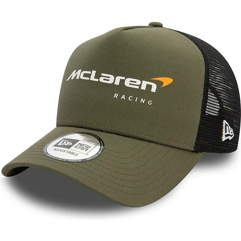 grune-und-schwarze-trucker-kappe-a-frame-seasonal-von-mclaren-racing-formula-1-von-new-era