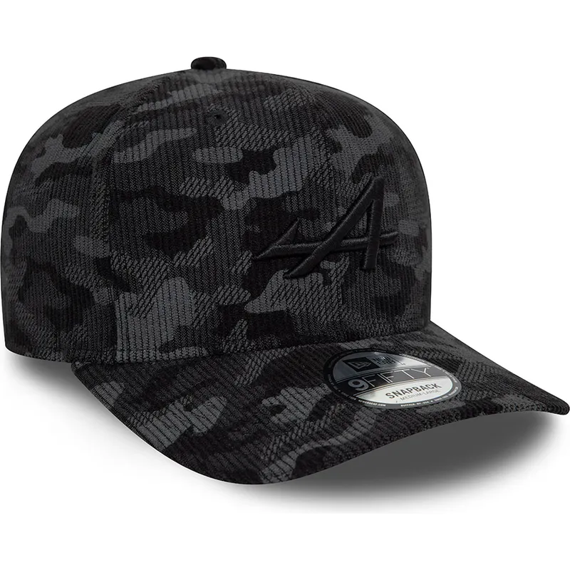 siltovka-zaoblena-cierna-snapback-9fifty-camo-cord-alpine-f1-team-formula-1-new-era