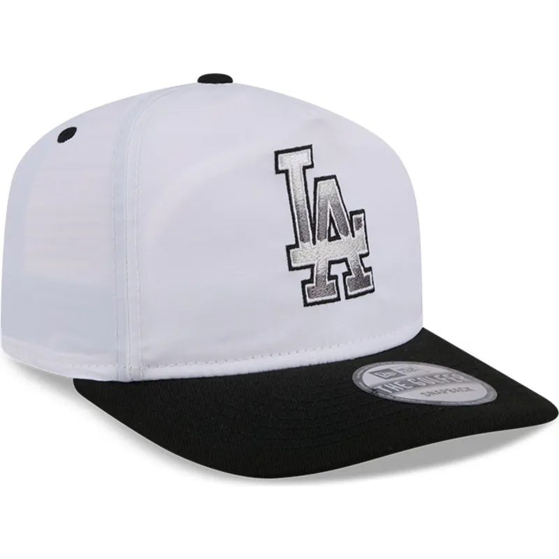 siltovka-zaoblena-biely-snapback-golfer-chrome-los-angeles-dodgers-mlb-new-era