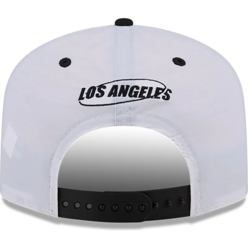 siltovka-zaoblena-biely-snapback-golfer-chrome-los-angeles-dodgers-mlb-new-era