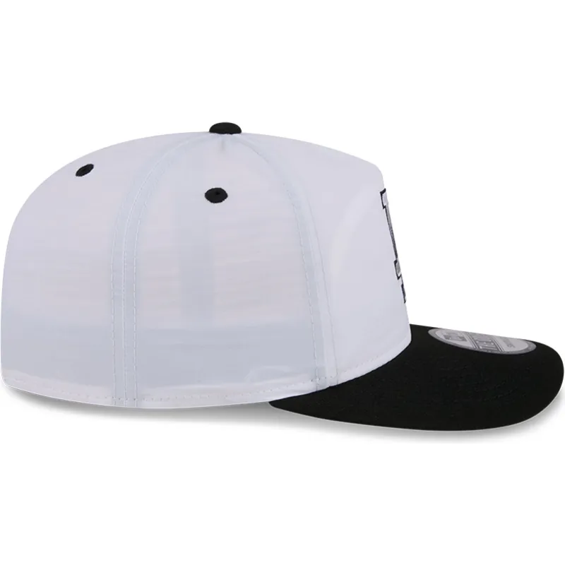 siltovka-zaoblena-biely-snapback-golfer-chrome-los-angeles-dodgers-mlb-new-era