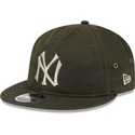 verstellbare-grune-flache-kappe-9fifty-waxed-canvas-der-new-york-yankees-mlb-von-new-era