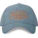 von-dutch-blaue-snapback-kappe-jea01-mit-gebogenem-schirm