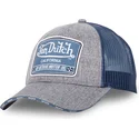 siltovka-zaoblena-siva-snapback-mixgrey01-von-dutch