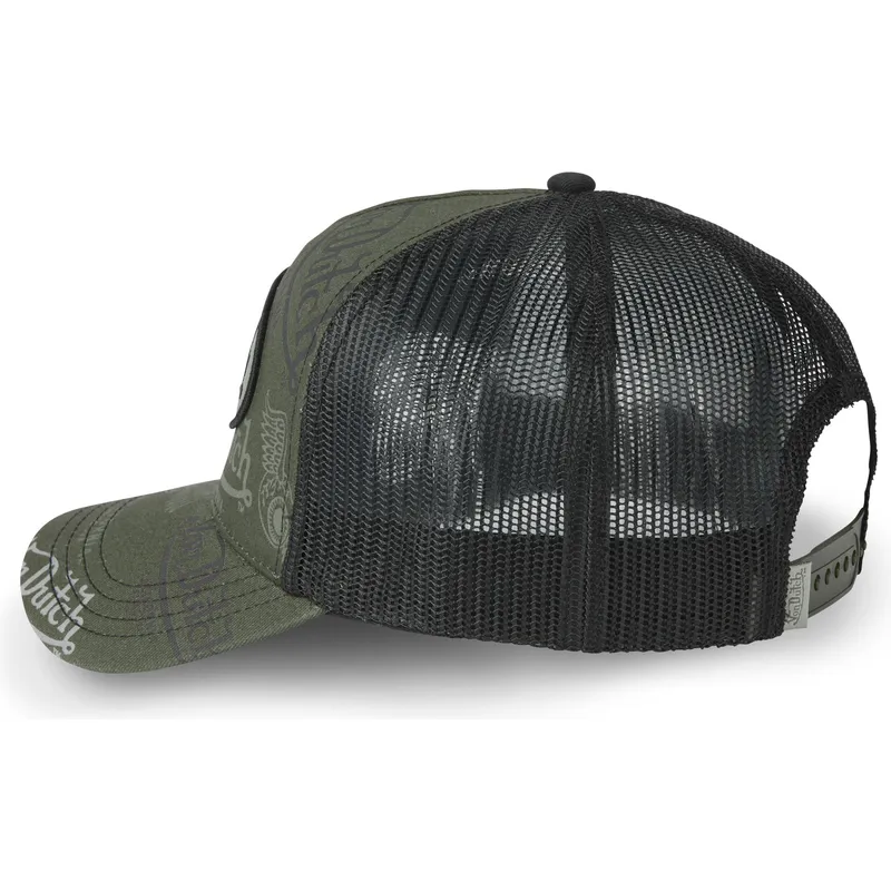 siltovka-zaoblena-zelena-snapback-cafe01-von-dutch