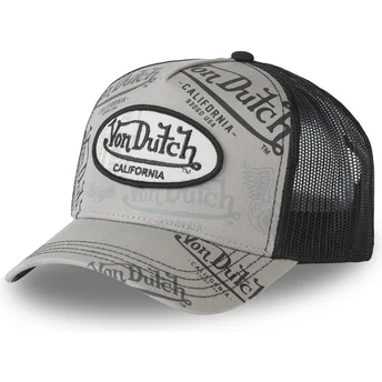Cap zaoblená gray snapback Von Dutch