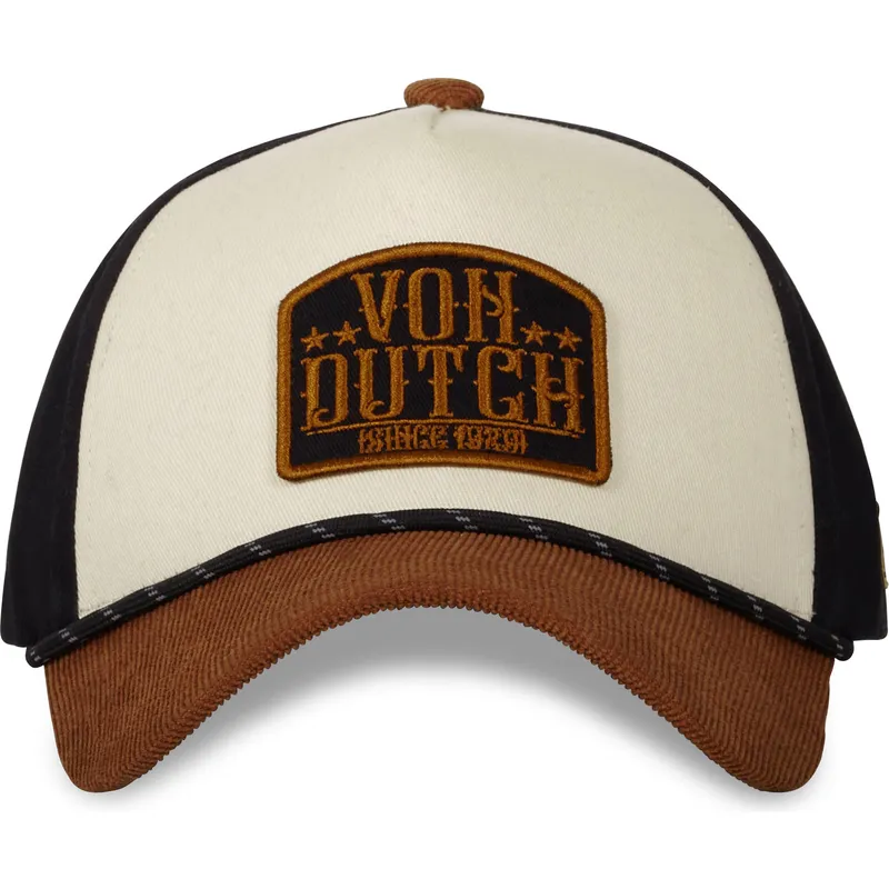 siltovka-zaoblena-hneda-snapback-vint01-von-dutch