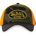 von-dutch-vint08-snapback-kappe-mit-gebogenem-schirm-in-tarn-und-orangetonen