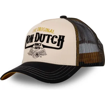 Καπέλο trucker μπεζ και μαύρο THE από Von Dutch
