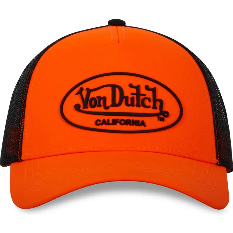 cap-zaoblena-orange-snapback-von-dutch