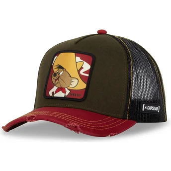 Trucker-Cap grün und rot Speedy Gonzales LOO10 SPE Looney...