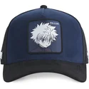 capslab-hu5-hunter-x-hunter-killua-zoldyck-marineblaue-und-schwarze-trucker-kappe