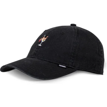 Djinns Curved Brim Coloured Girl Black Adjustable Cap