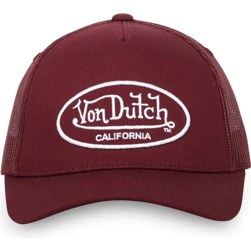 rote-verstellbare-trucker-kappe-lof-b11-von-von-dutch