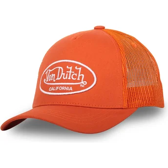 Šiltovka zaoblená oranžová nastaviteľný pásik LOF B12 Von Dutch