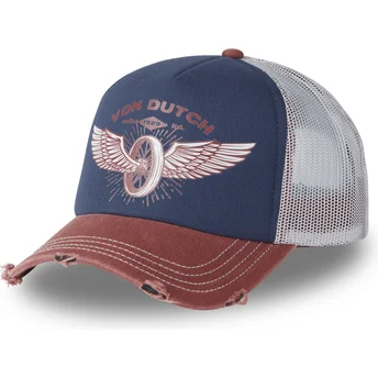 Von Dutch CREW19 blau-braune Trucker-Kappe