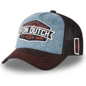 siltovka-zaoblena-modra-snapback-lea02-von-dutch