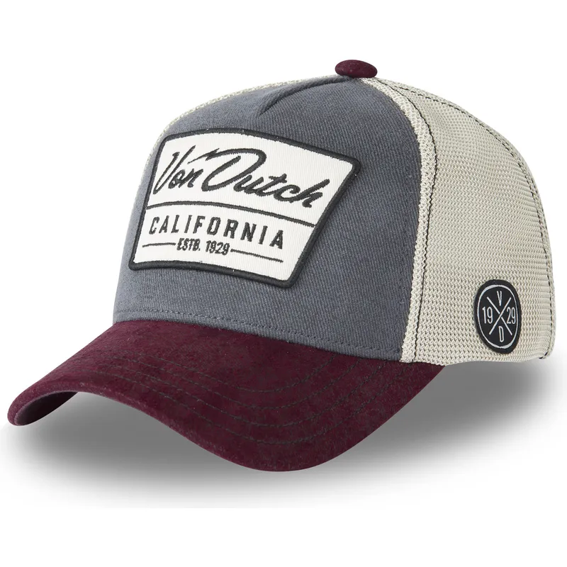 trucker-cap-grau-und-weinrot-lea04-von-von-dutch