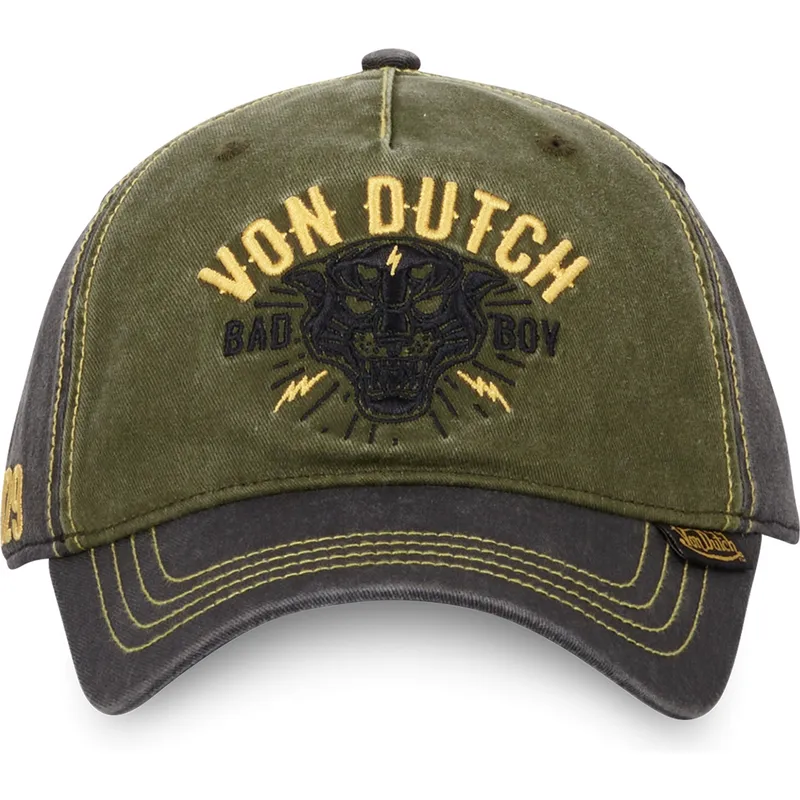 grune-und-graue-verstellbare-curved-cap-bad-cb-von-von-dutch