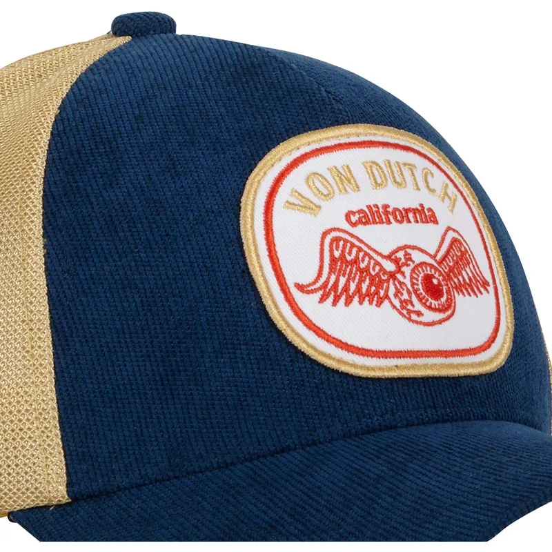 siltovka-zaoblena-tmavomodra-snapback-blu-ct-von-dutch