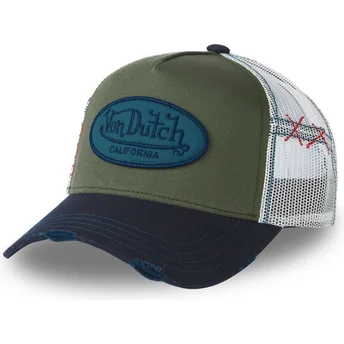 Καπέλο τράκερ πράσινο, λευκό και μπλε NAKA από Von Dutch