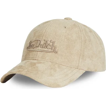 Von Dutch Curved Brim SUE E Beige Adjustable Cap