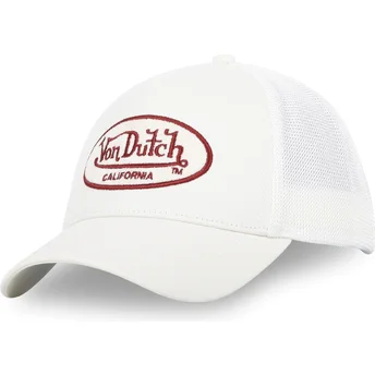 Von Dutch TERRYLOG02 White Trucker Hat