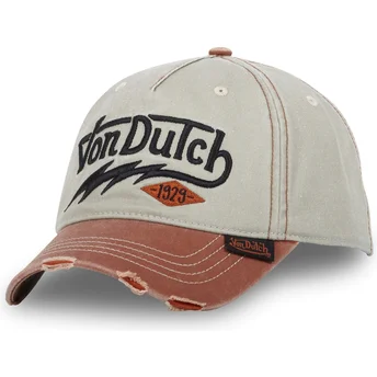 Von Dutch Curved Brim THU CB Green and Brown Adjustable Cap