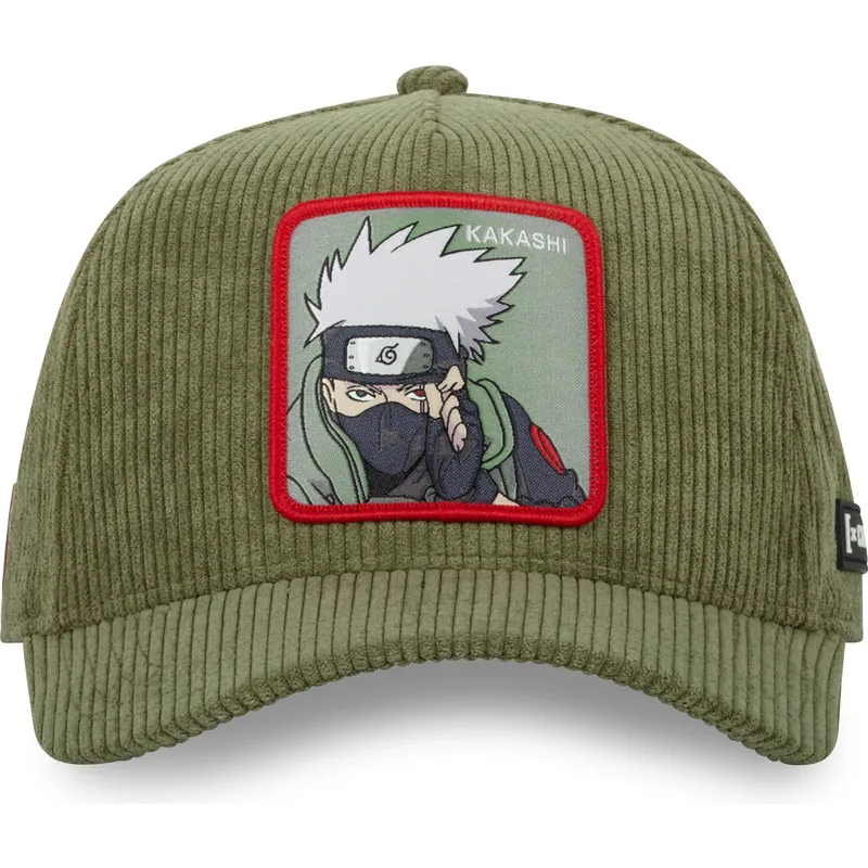 grune-gebogene-snapback-kappe-kakashi-hatake-ns3-cor-naruto-von-capslab