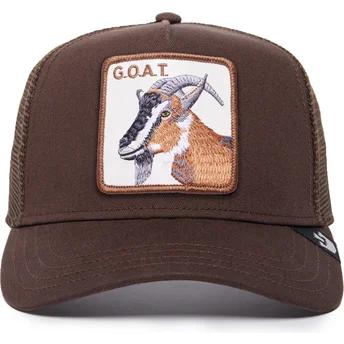 Braune Trucker-Kappe Ziege The GOAT The Farm von Goorin Bros.