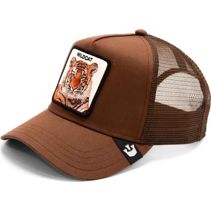 siltovka-zaoblena-hneda-snapback-the-wildcat-tiger-the-farm-goorin-bros