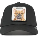 siltovka-zaoblena-cierna-snapback-the-french-frenchie-the-farm-goorin-bros