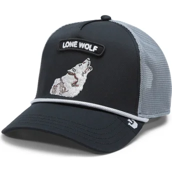 Šiltovky zaoblená kamionista čierna snapback lobo GB2 Lone Wolf The Rocker The Farm The Farm de Goorin Bros.