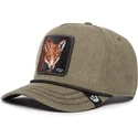 grune-snapback-cap-mit-gebogenem-schirm-fuchs-foxy-duck-canvas-the-farm-von-goorin-bros