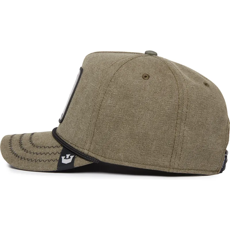 siltovka-zaoblena-zelena-snapback-foxy-duck-canvas-the-farm-goorin-bros